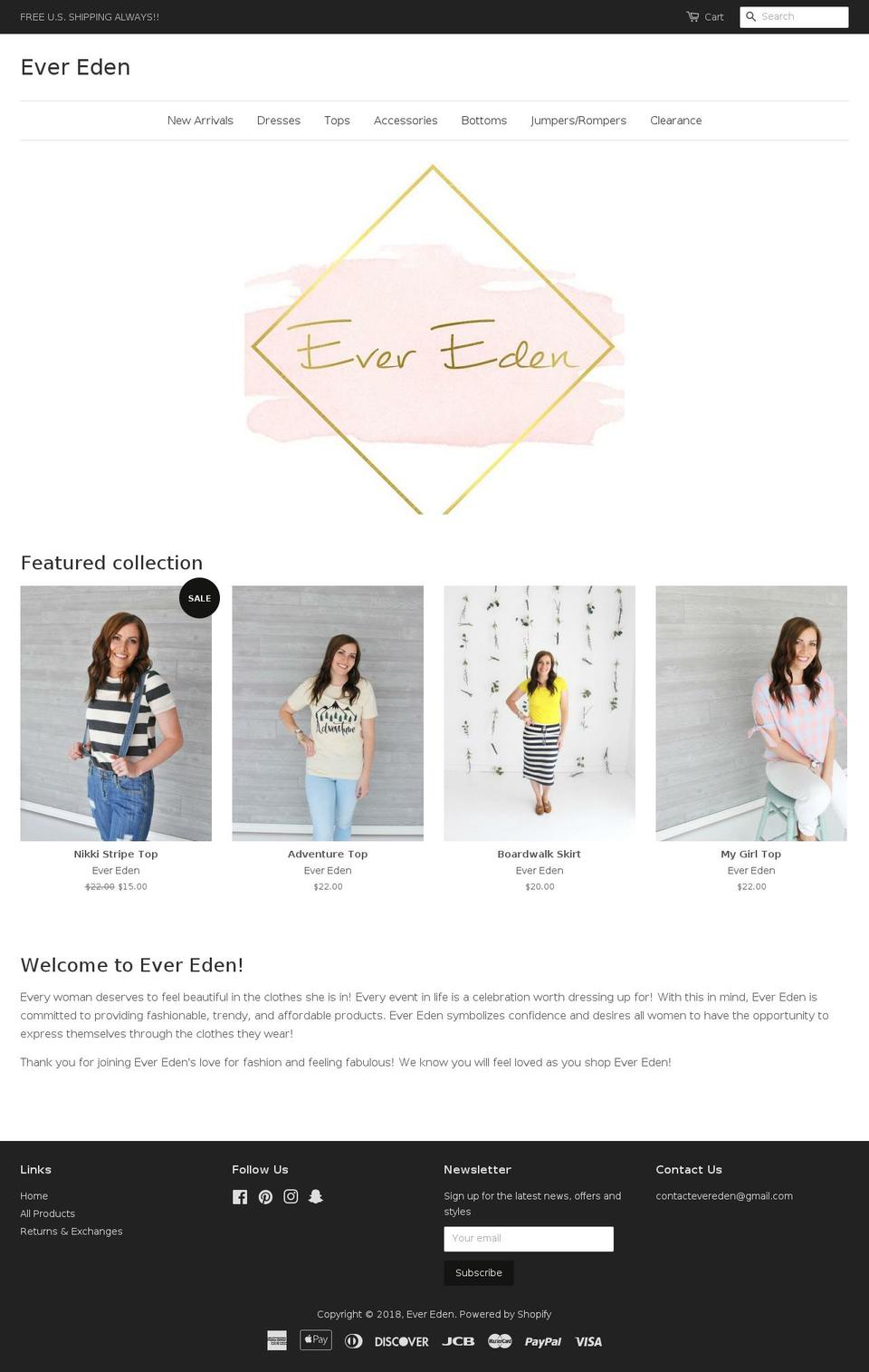 shopevereden.com — Shopify storefront screenshot