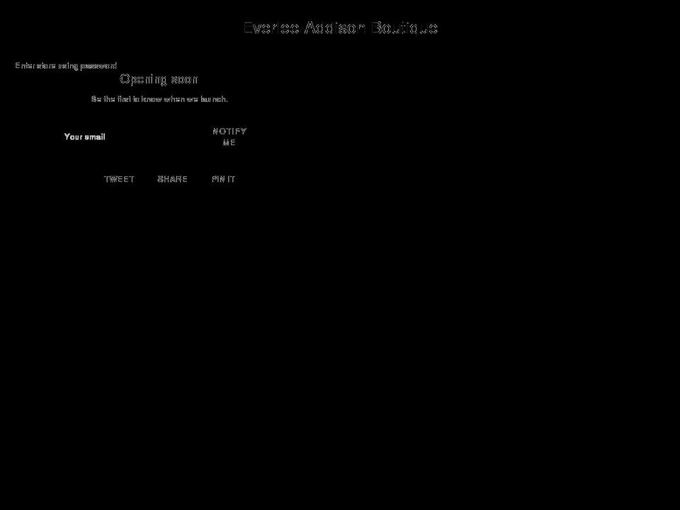 shopeverleeaddison.com — Shopify storefront screenshot