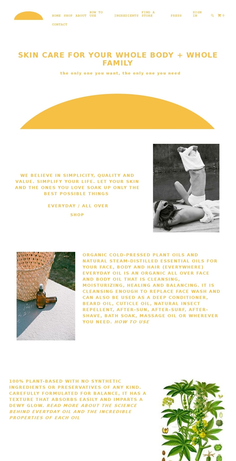 shopeverydayoil.com shopify website screenshot