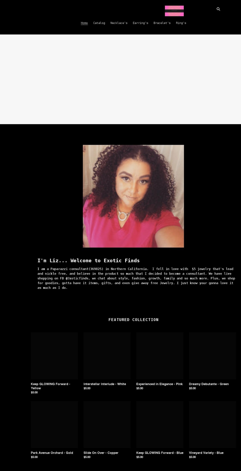 shopexoticfinds.com shopify website screenshot