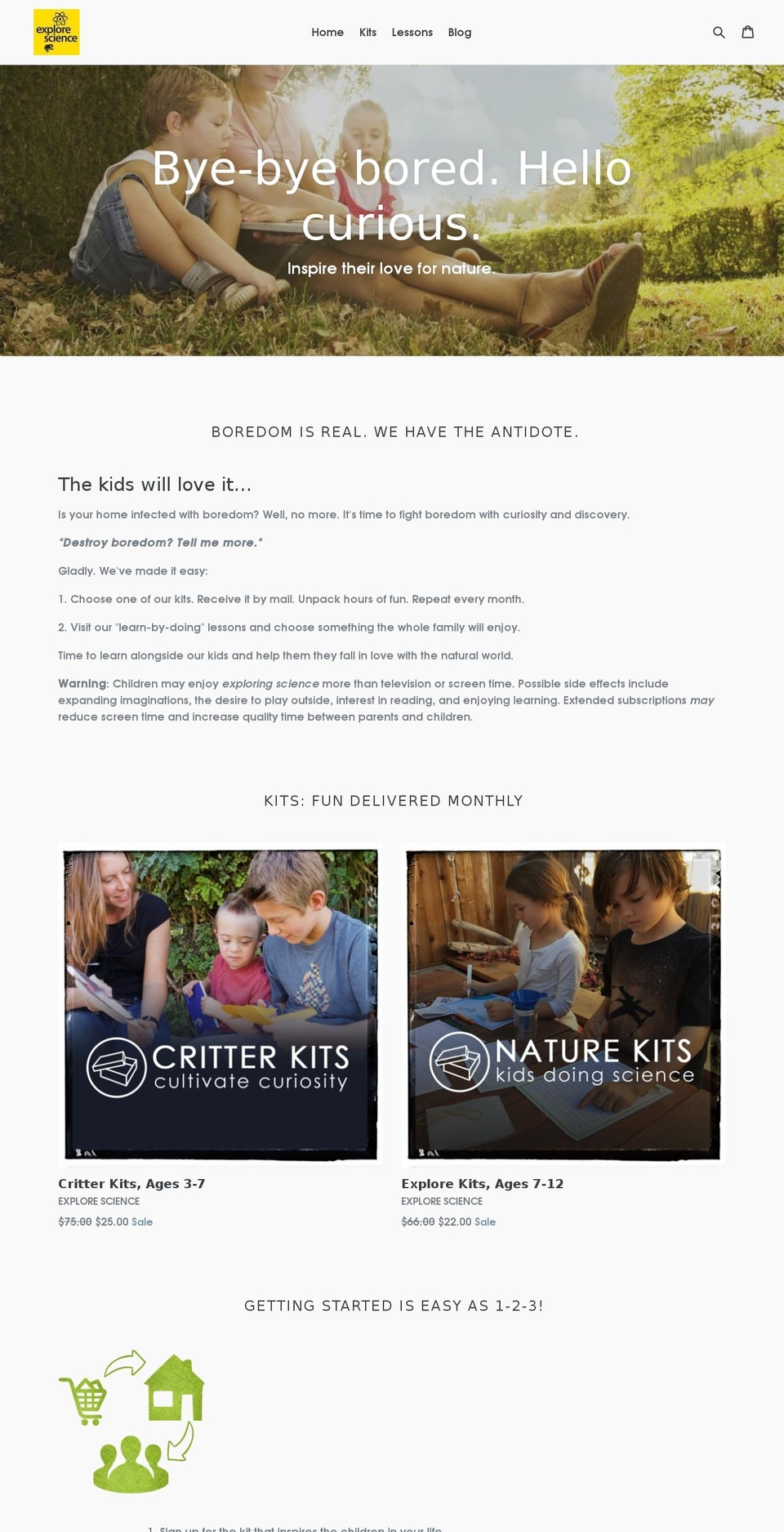 shopexplorescience.com — Shopify storefront screenshot