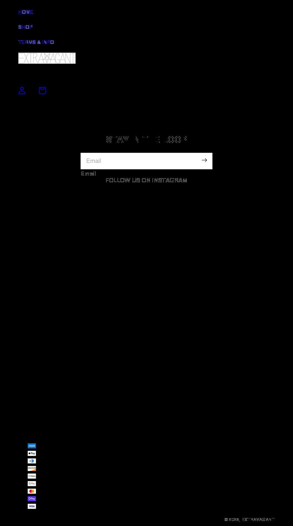 shopextravagant.com shopify website screenshot