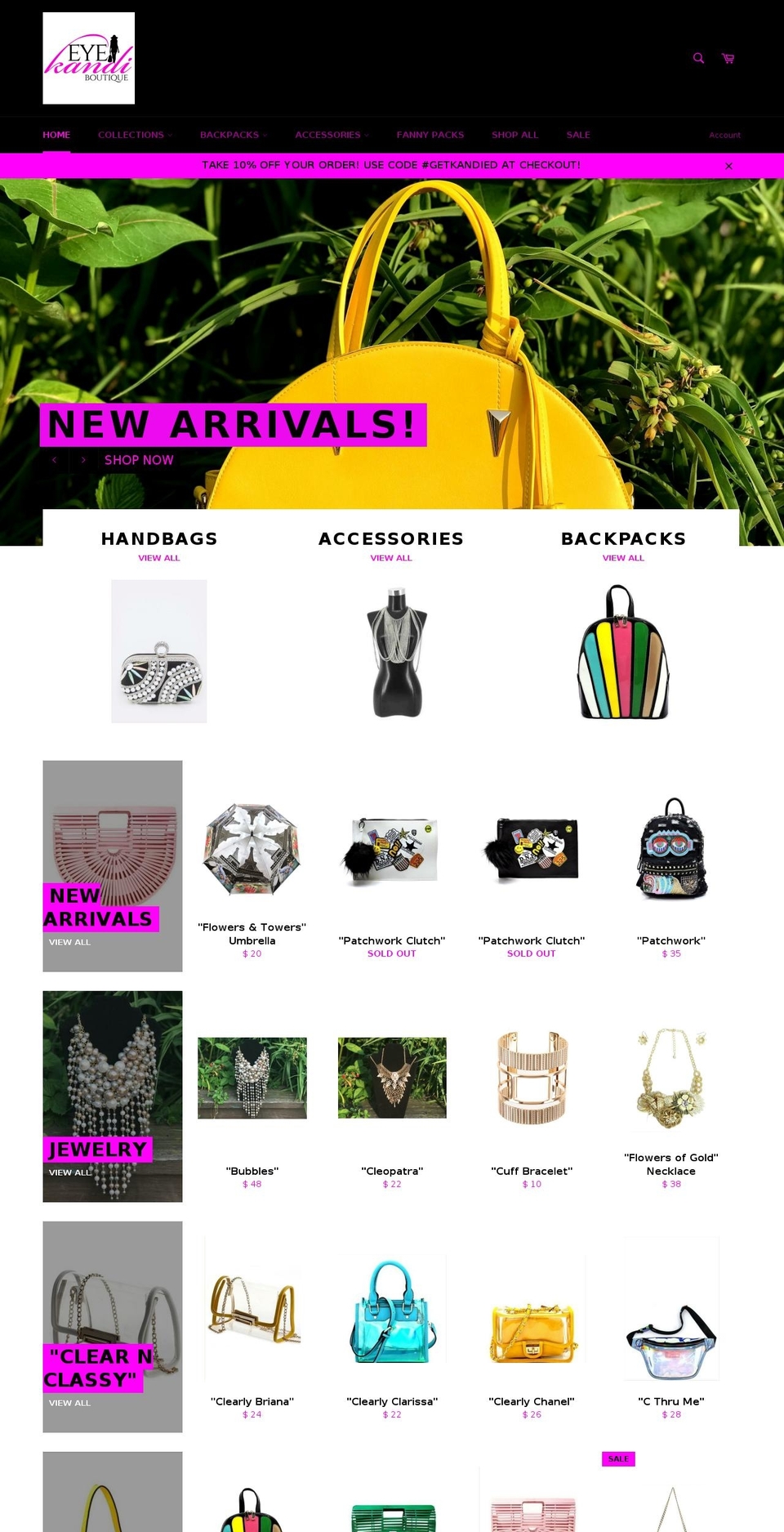 shopeyekandi.com — Shopify storefront screenshot