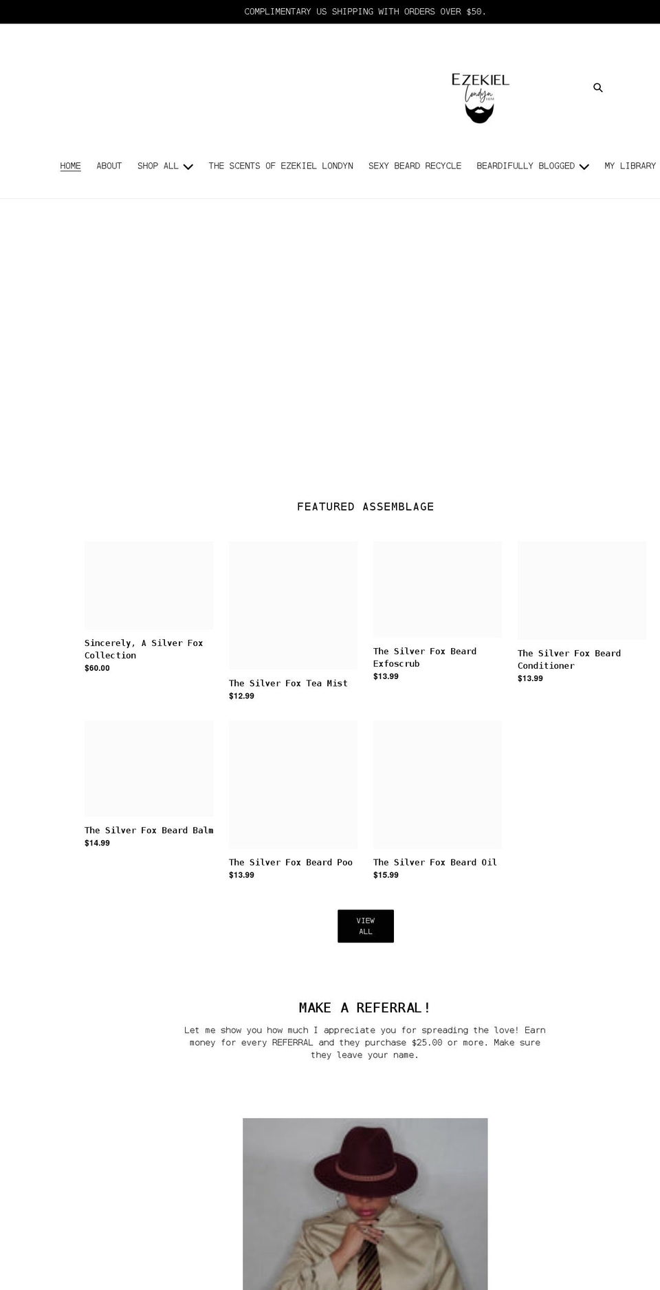shopezekiellondyn.com shopify website screenshot