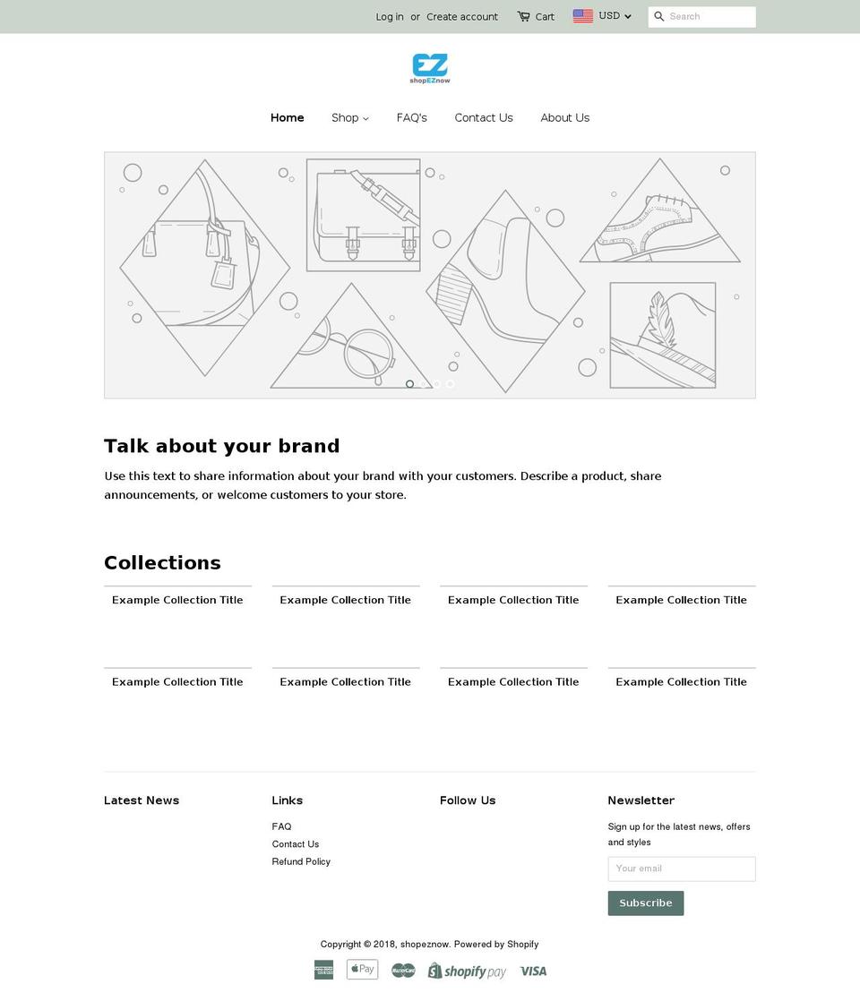 shopeznow.com — Shopify storefront screenshot