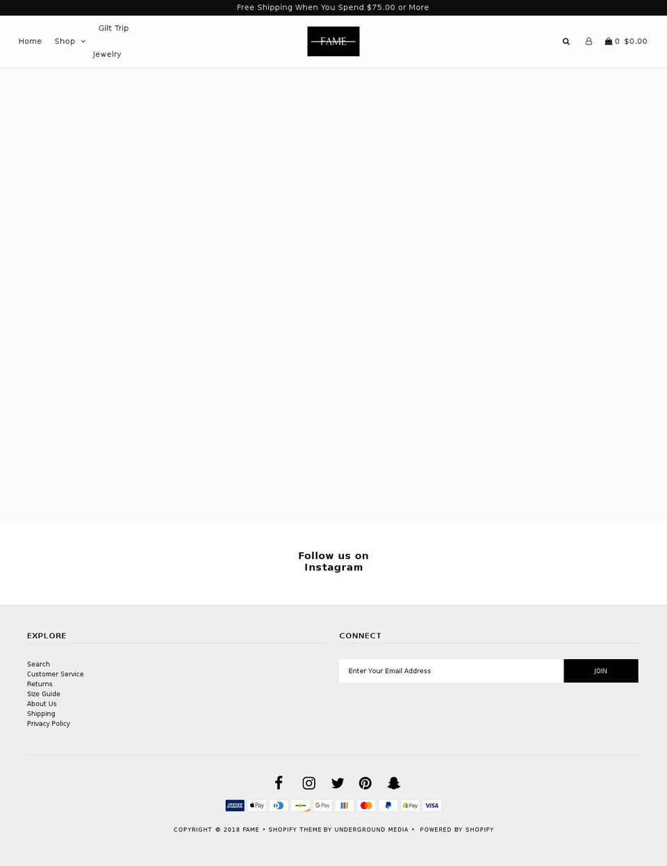 shopfaaonline.com — Shopify storefront screenshot