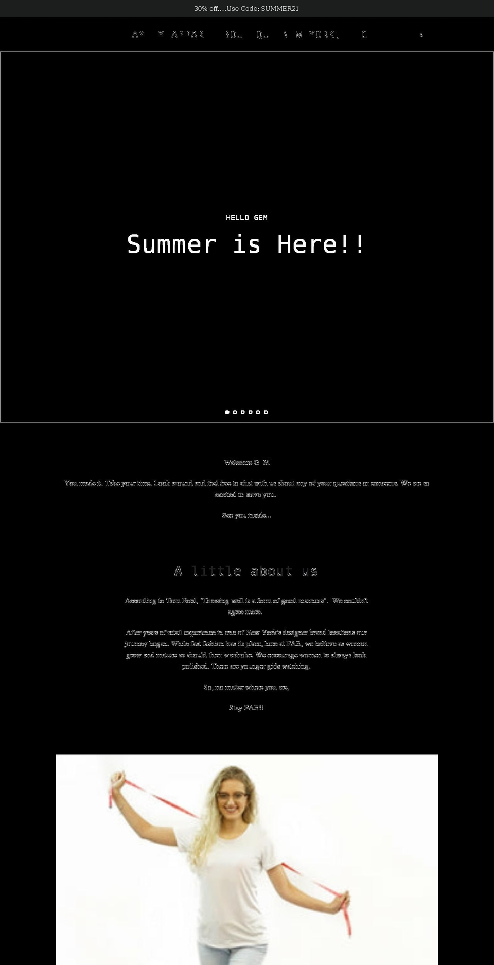 shopfabny.com shopify website screenshot