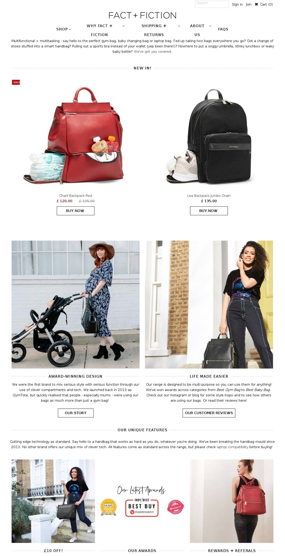 shopfactandfiction.com shopify website screenshot