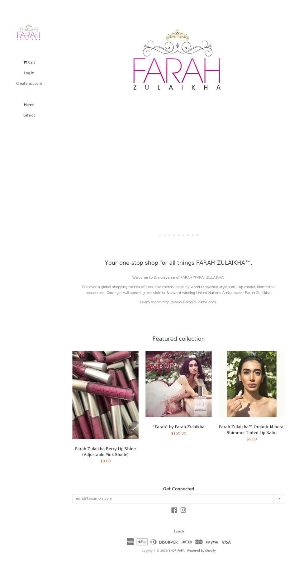 shopfafa.com — Shopify storefront screenshot
