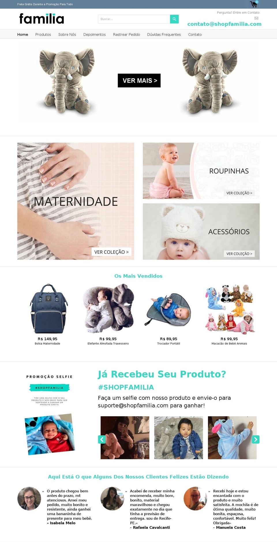 3-theme Shopify theme site example shopfamilia.com