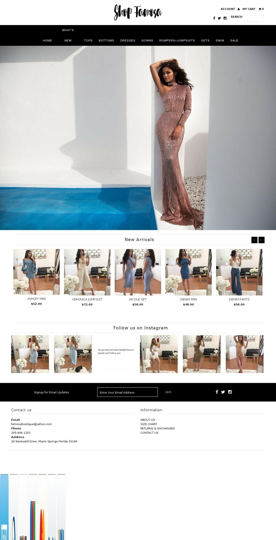 shopfamosa.com shopify website screenshot