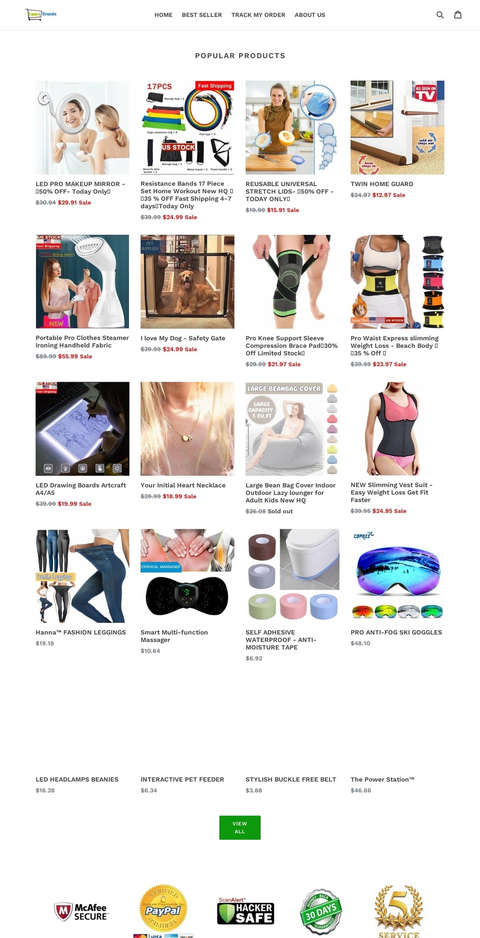 shopfancybrands.com — Shopify storefront screenshot