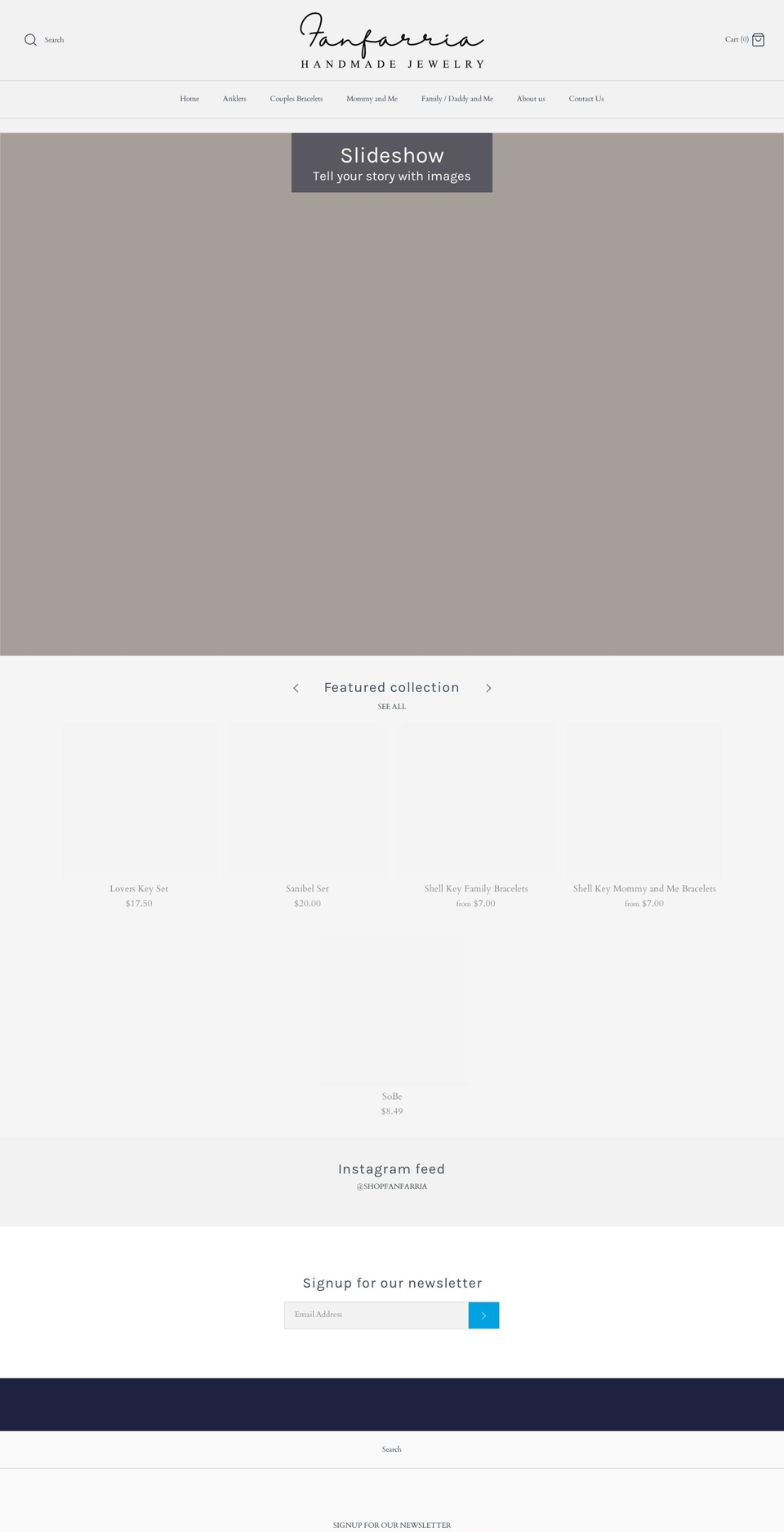 shopfanfarria.com — Shopify storefront screenshot