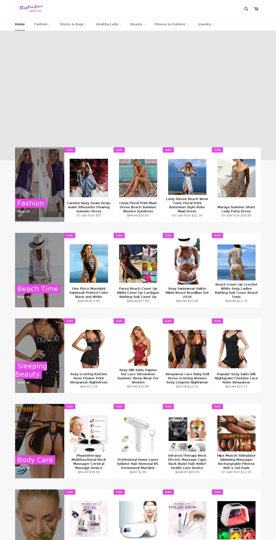 shopfanzone.com — Shopify storefront screenshot