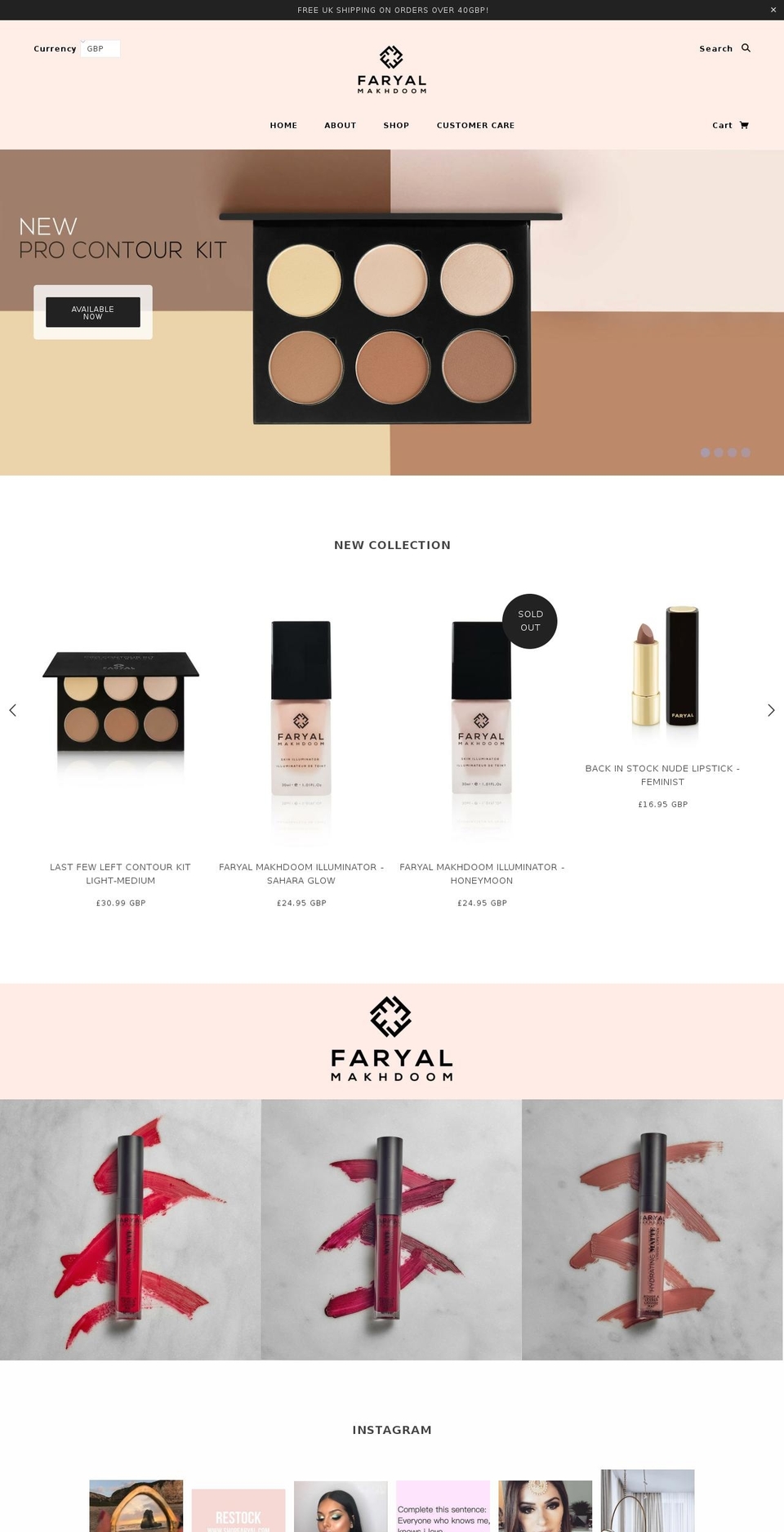 shopfaryal.com — Shopify storefront screenshot