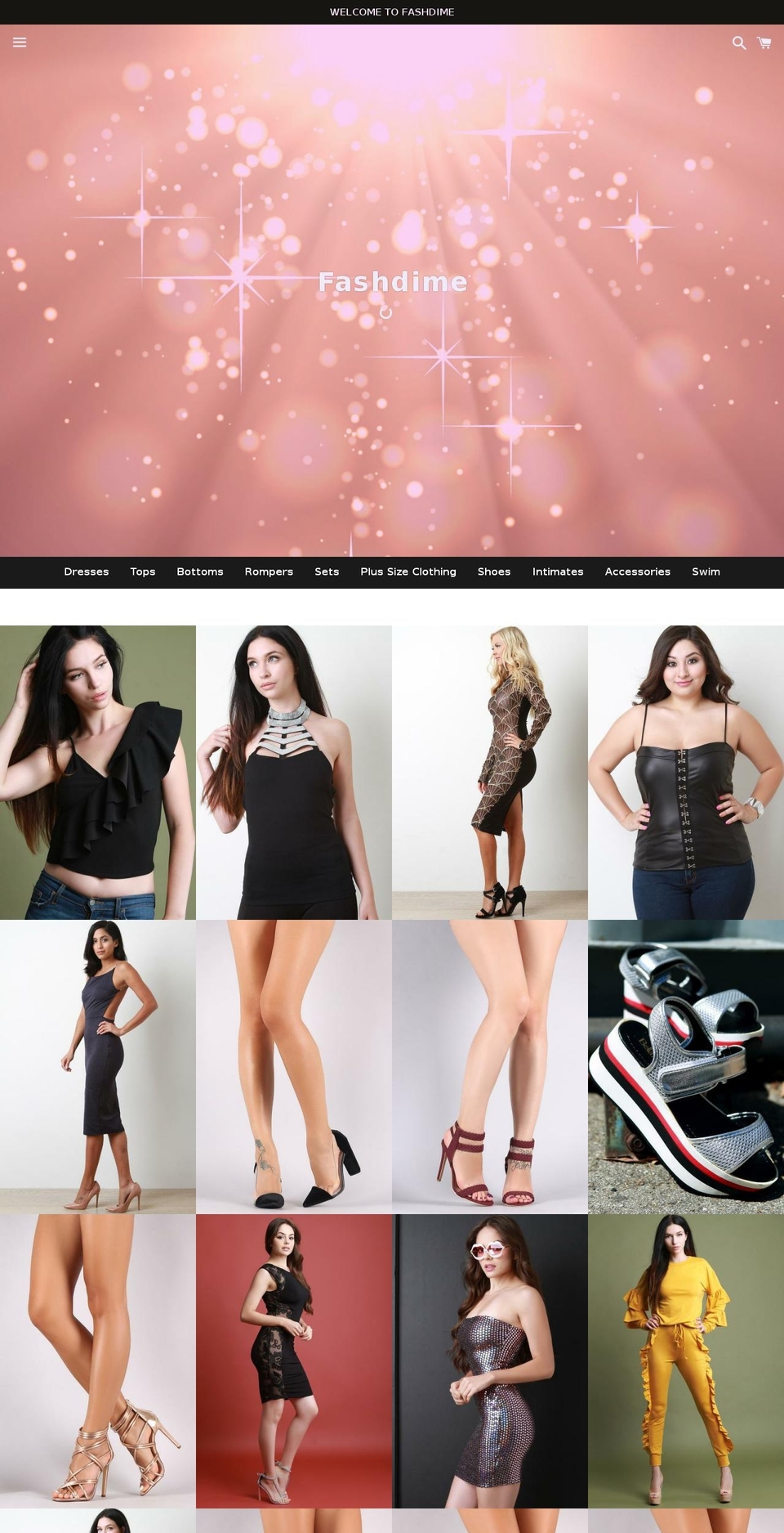shopfashdime.com — Shopify storefront screenshot