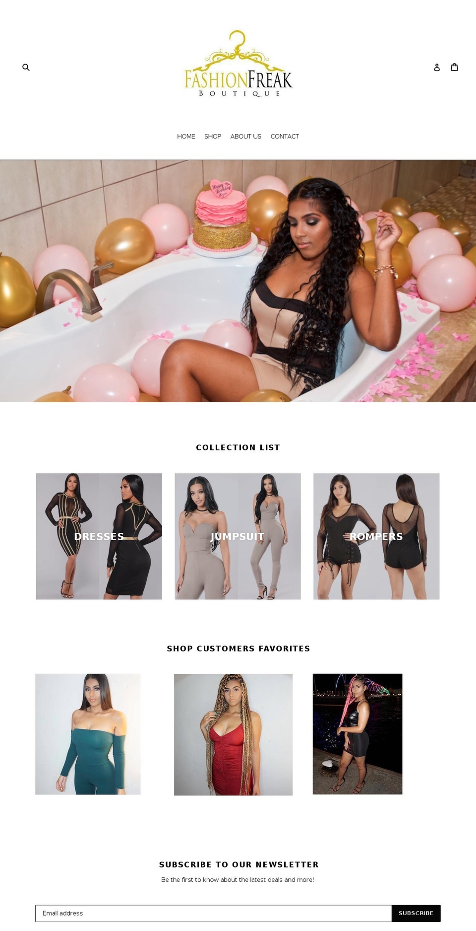 shopfashionfreak.com — Shopify storefront screenshot