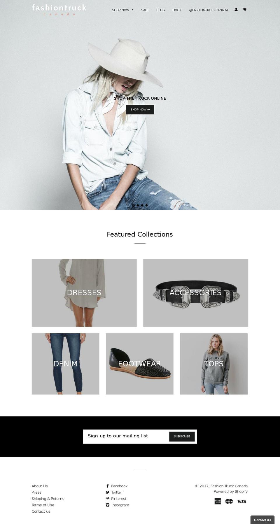 shopfashiontruckcanada.com shopify website screenshot