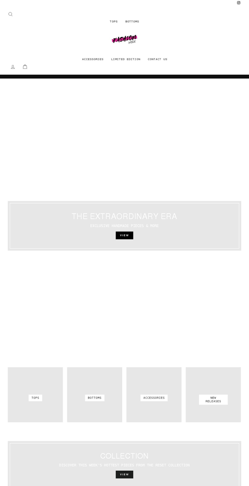 shopfashionweek.com shopify website screenshot