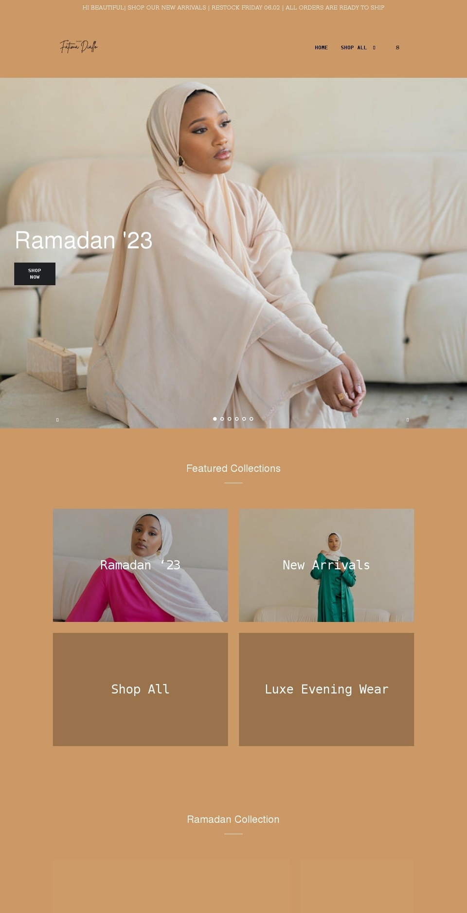 shopfatimadiallo.com shopify website screenshot
