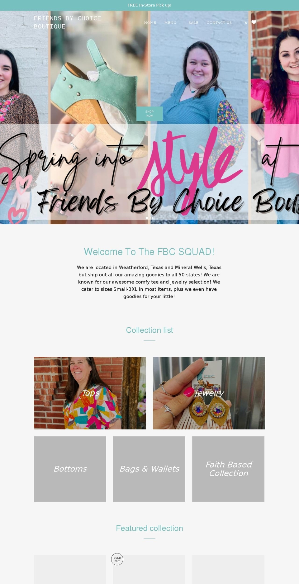 shopfbcboutique.com shopify website screenshot