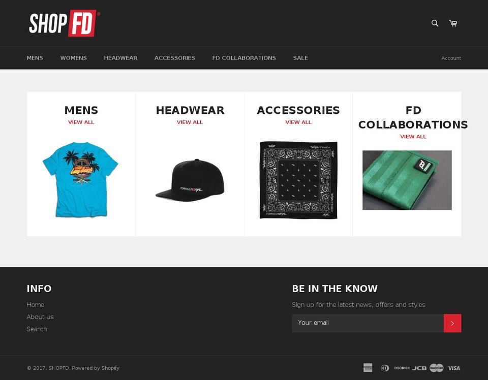 shopfd.com shopify website screenshot