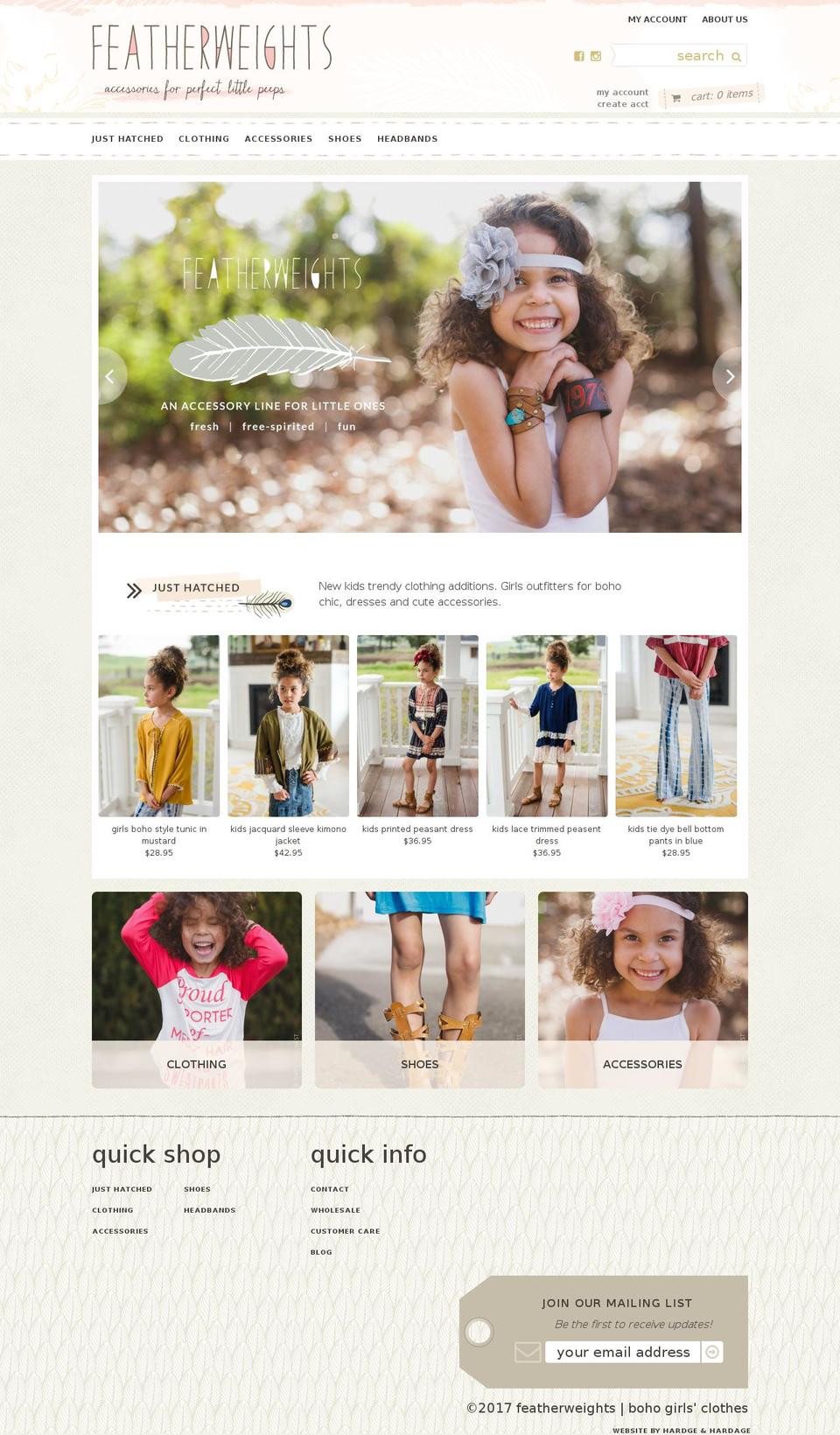 shopfeatherweights.com shopify website screenshot