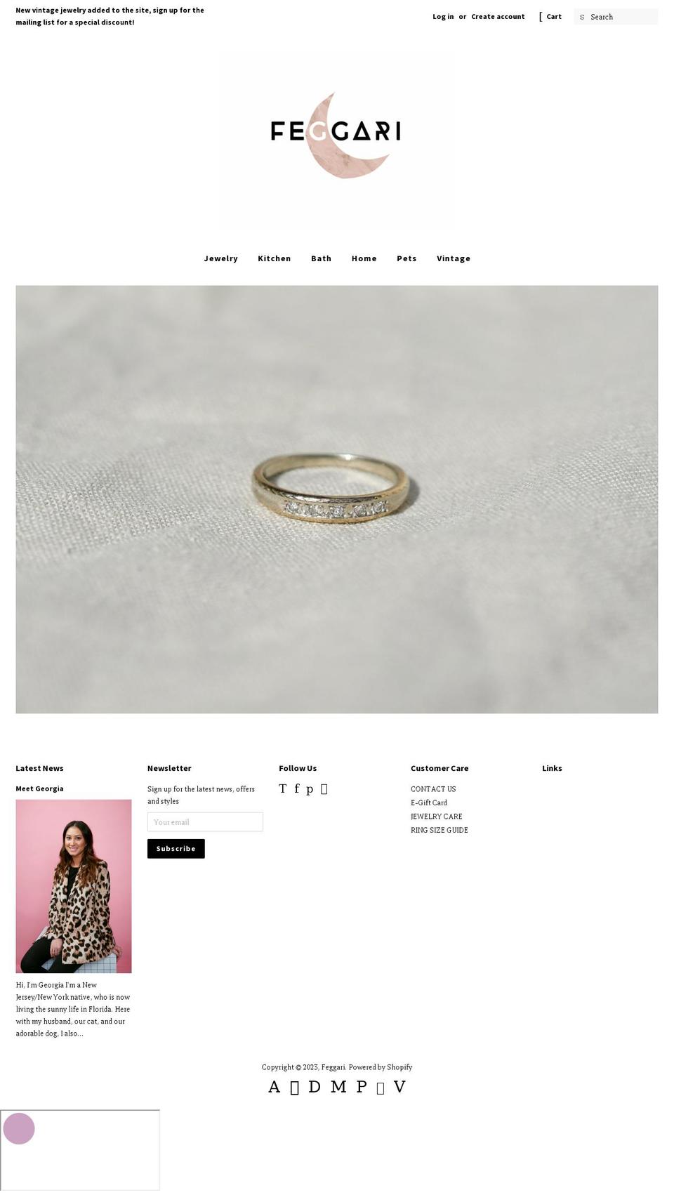 shopfeggari.com shopify website screenshot