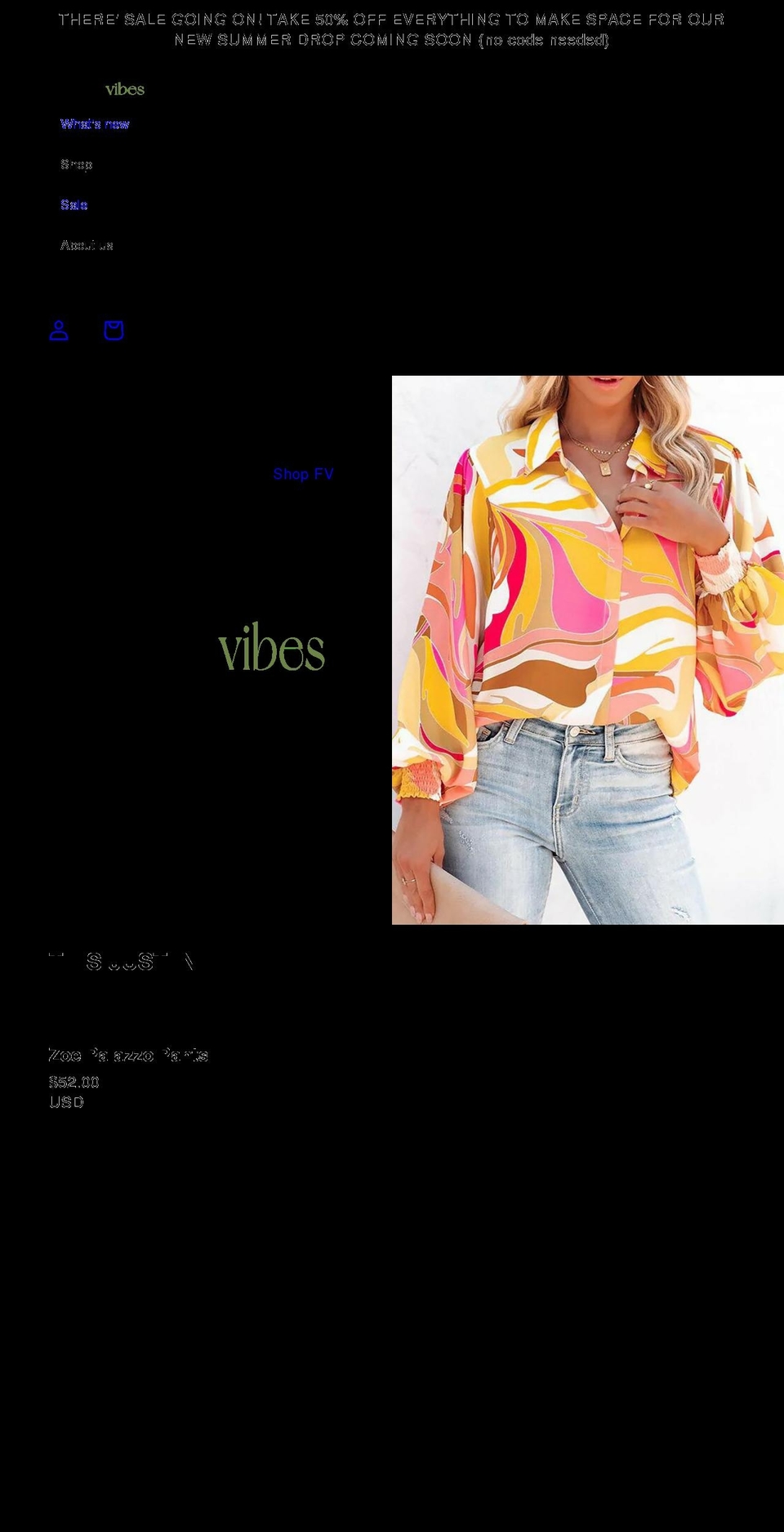 shopfemmevibespr.com shopify website screenshot