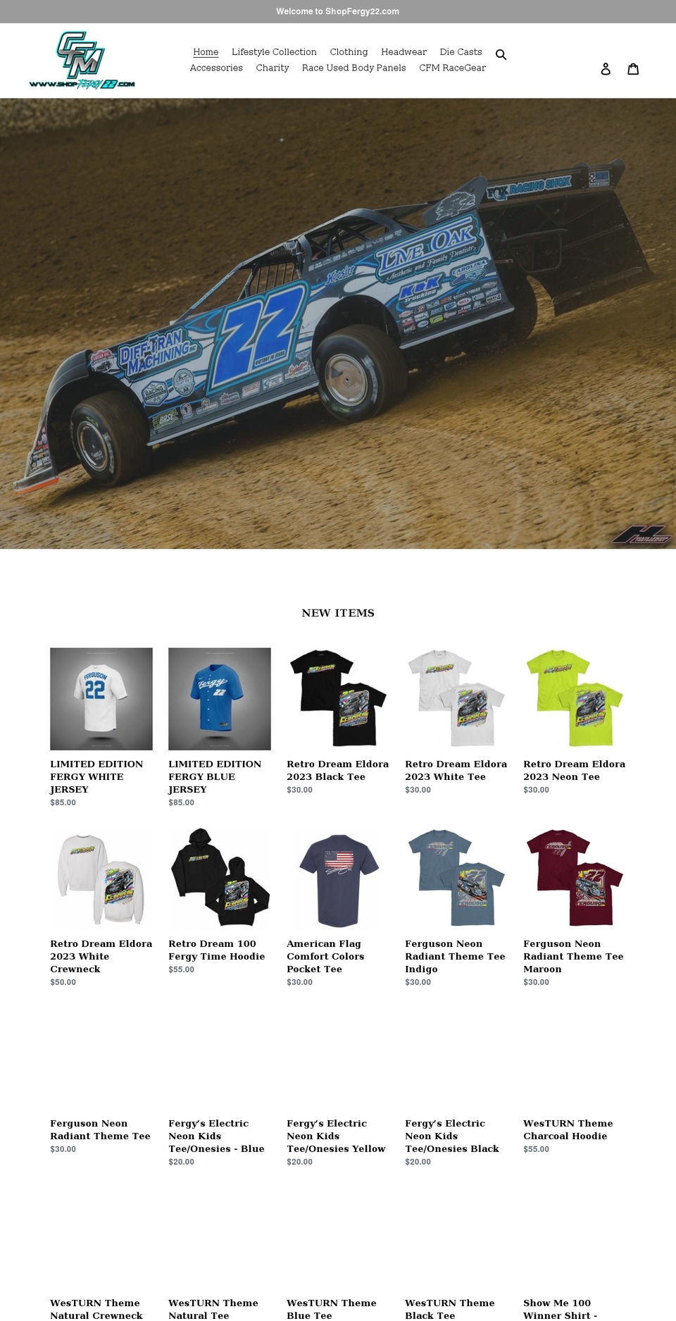 shopfergy22.com shopify website screenshot