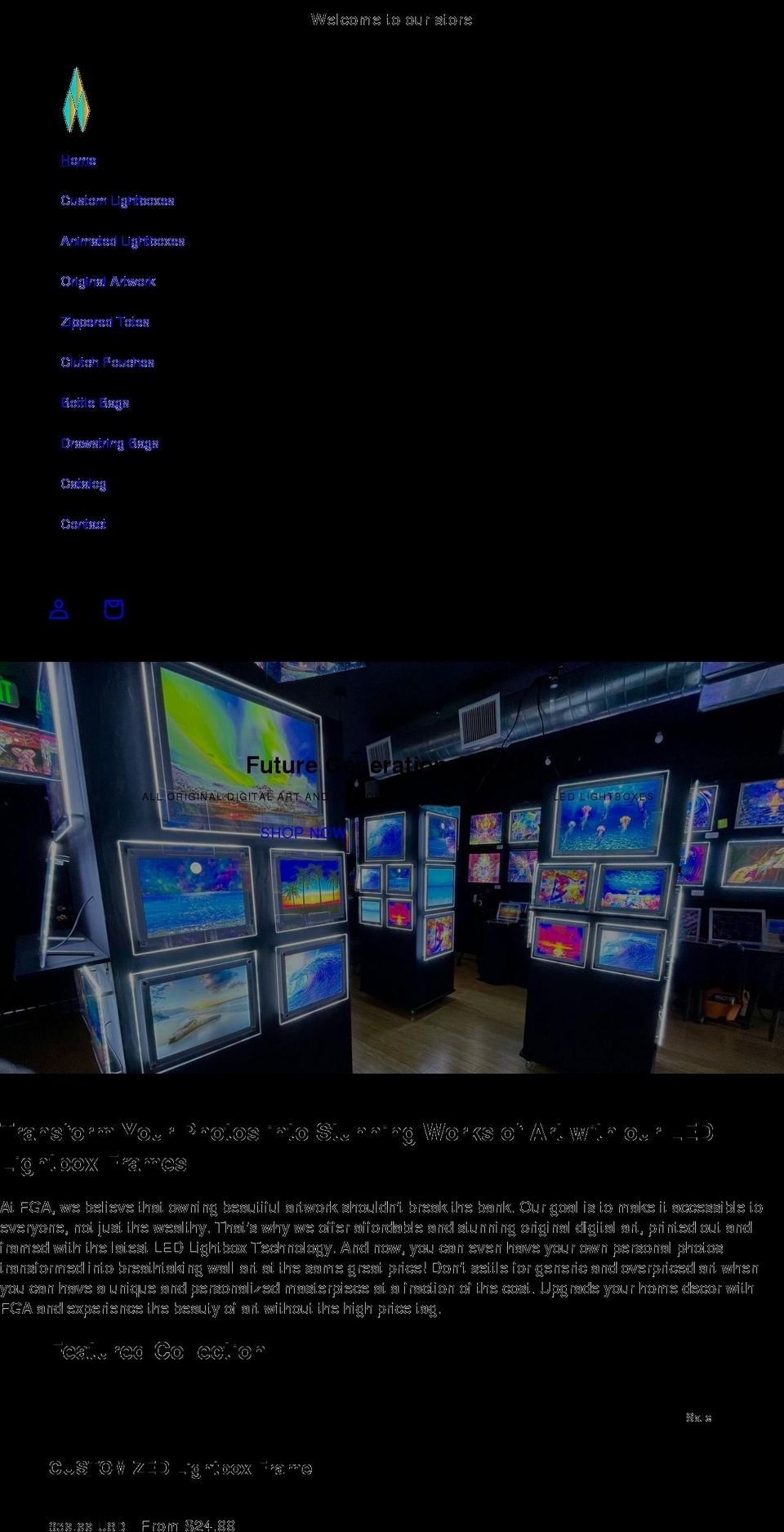 shopfga.com shopify website screenshot