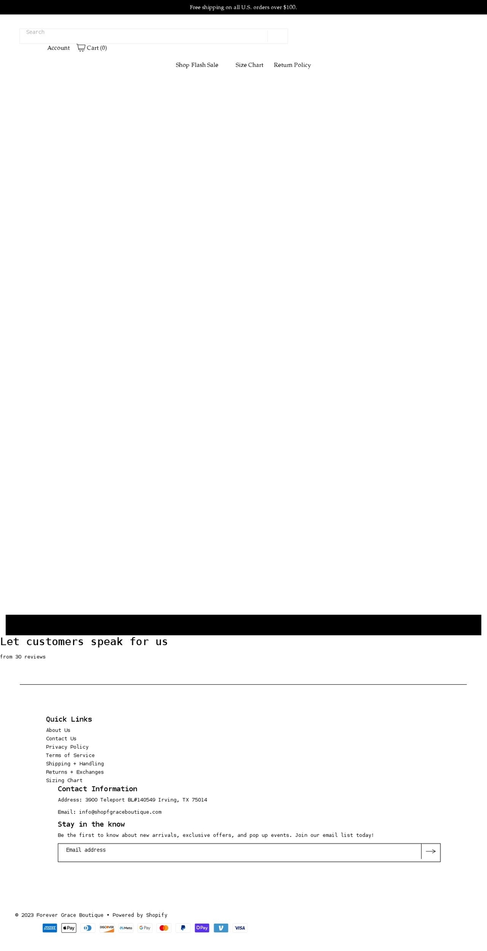 shopfgraceboutique.com shopify website screenshot