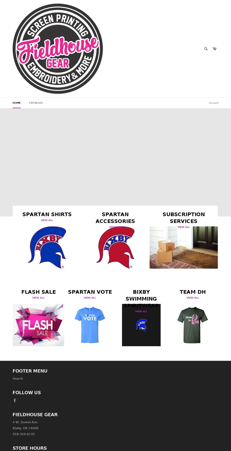 shopfieldhousegear.com shopify website screenshot