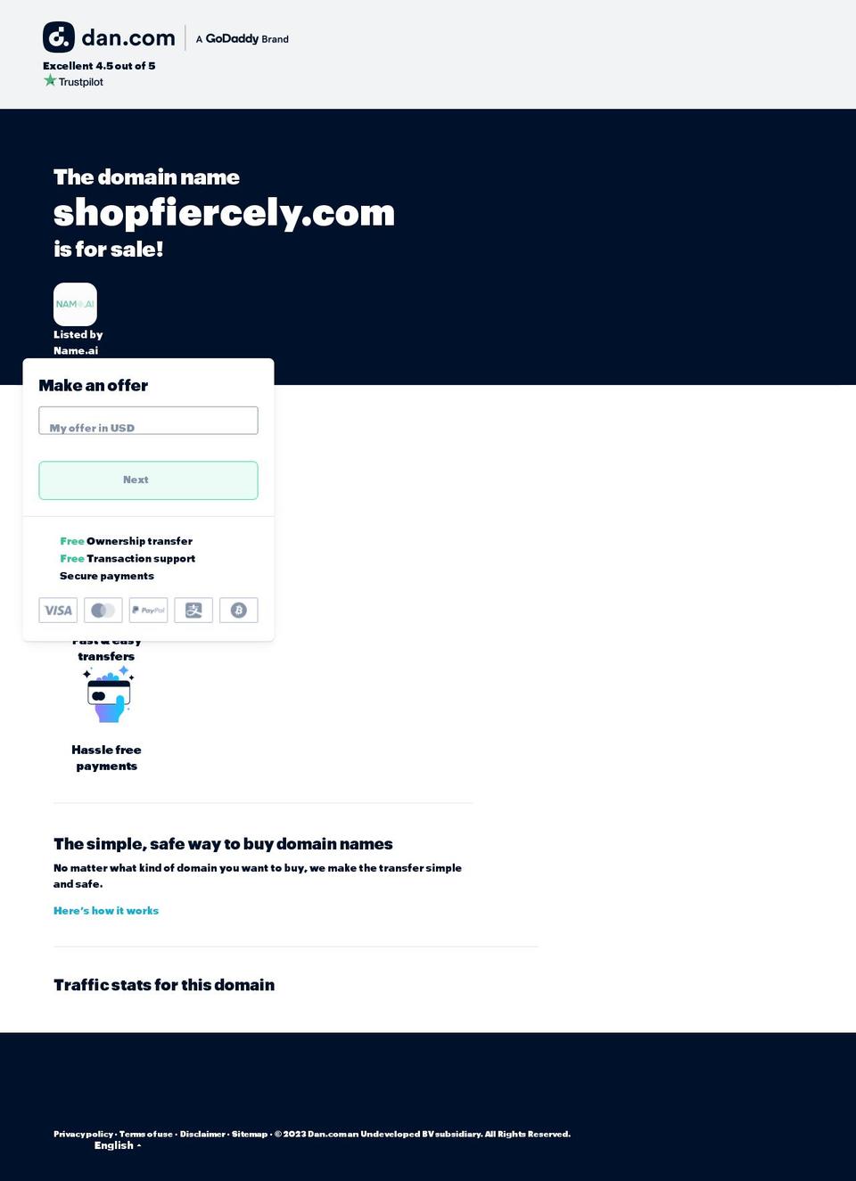 shopfiercely.com — Shopify storefront screenshot