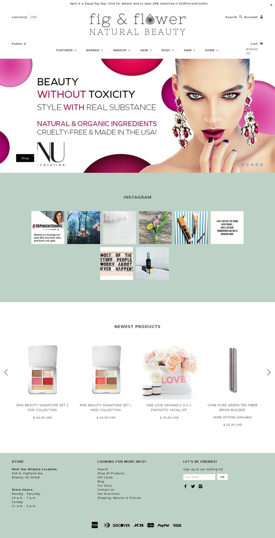 shopfigandflower.com shopify website screenshot