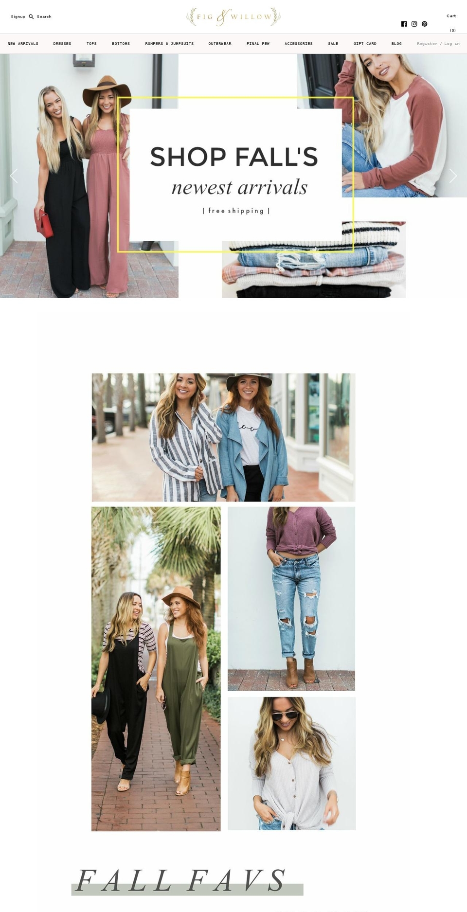 shopfigandwillow.com shopify website screenshot