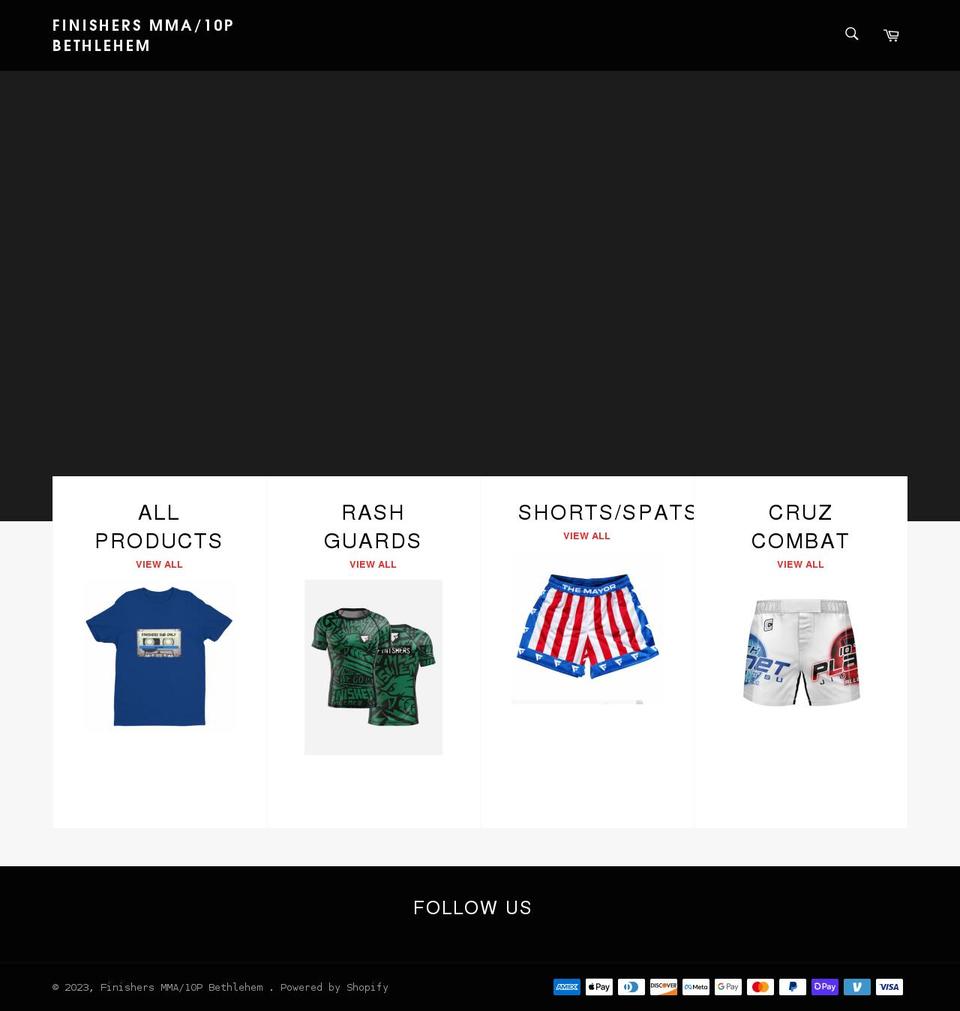 shopfinishers.com shopify website screenshot