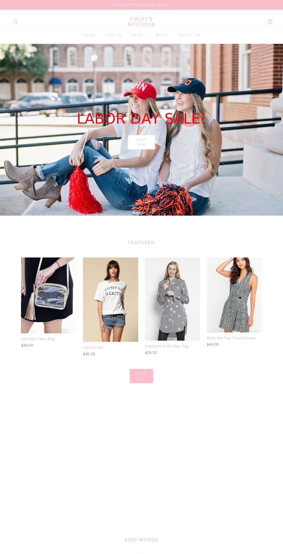 shopfinleys.com shopify website screenshot