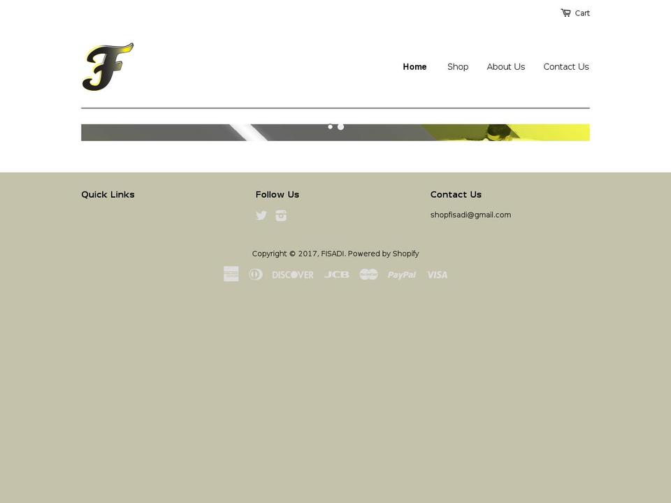 shopfisadi.com shopify website screenshot