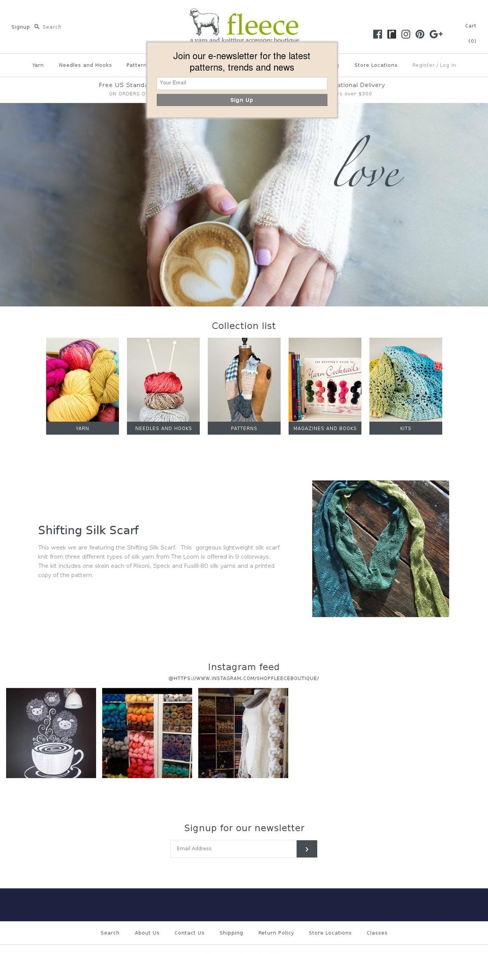 shopfleece.net shopify website screenshot
