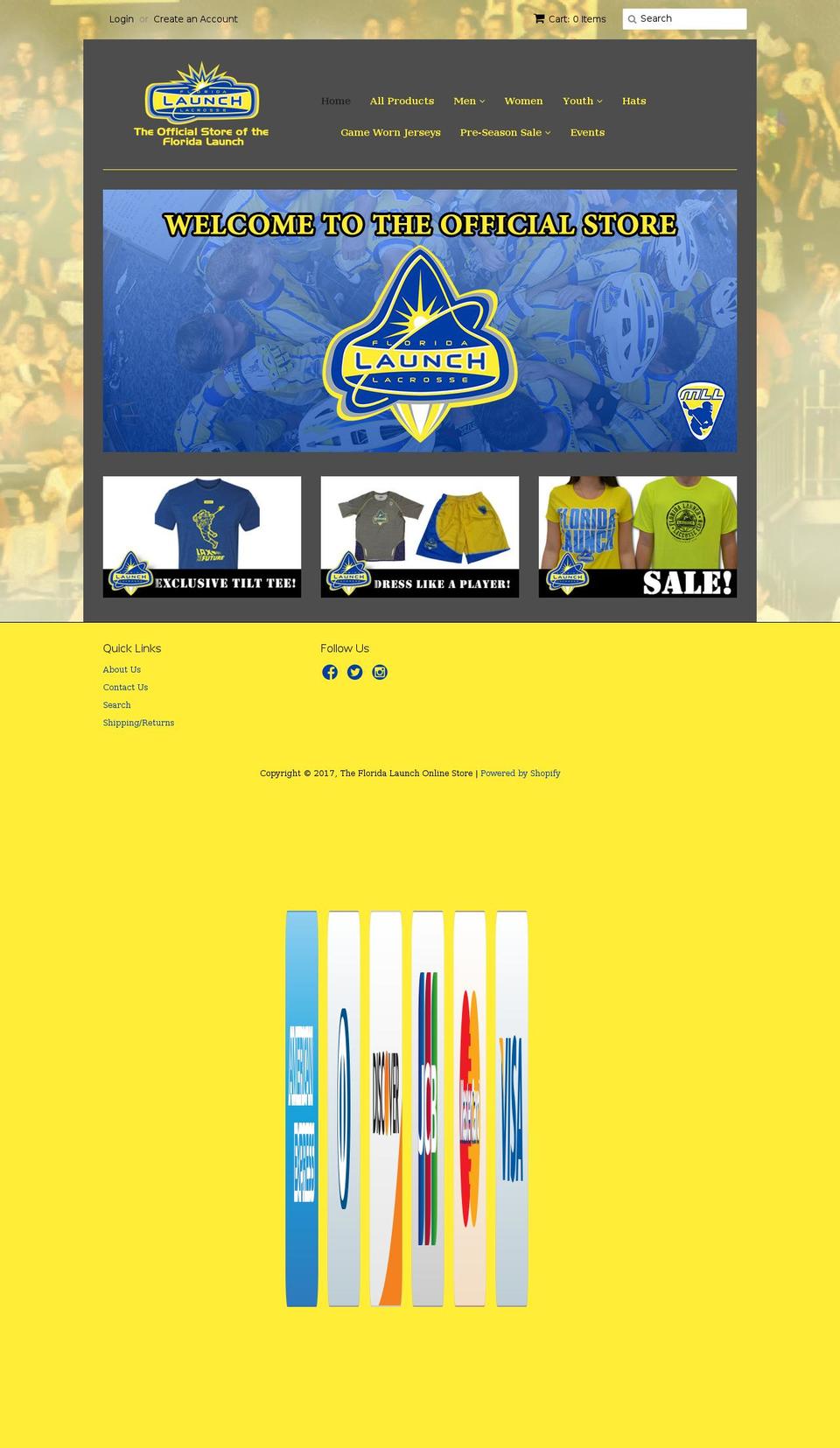 shopfloridalaunch.com shopify website screenshot