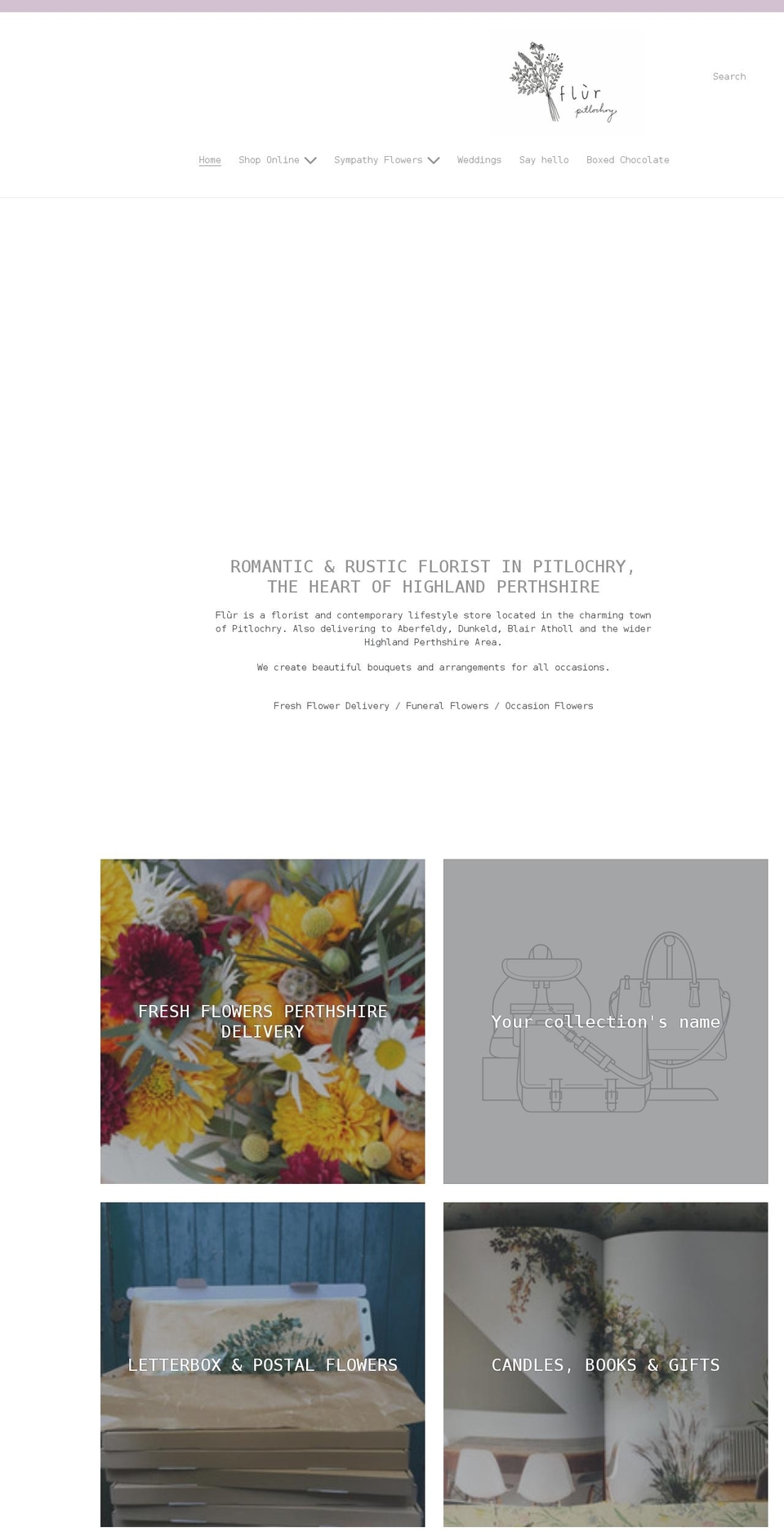 shopflur.co.uk shopify website screenshot