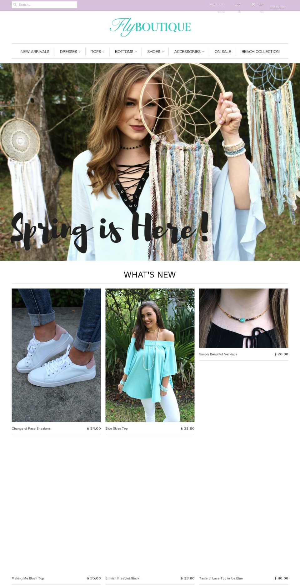 shopflyboutique.com shopify website screenshot