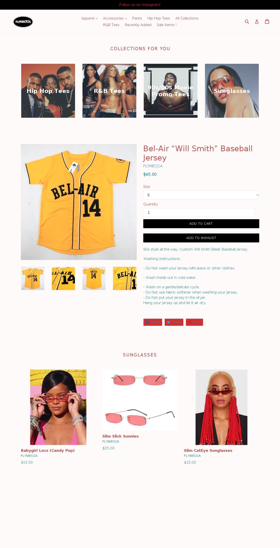 shopflymecca.com shopify website screenshot