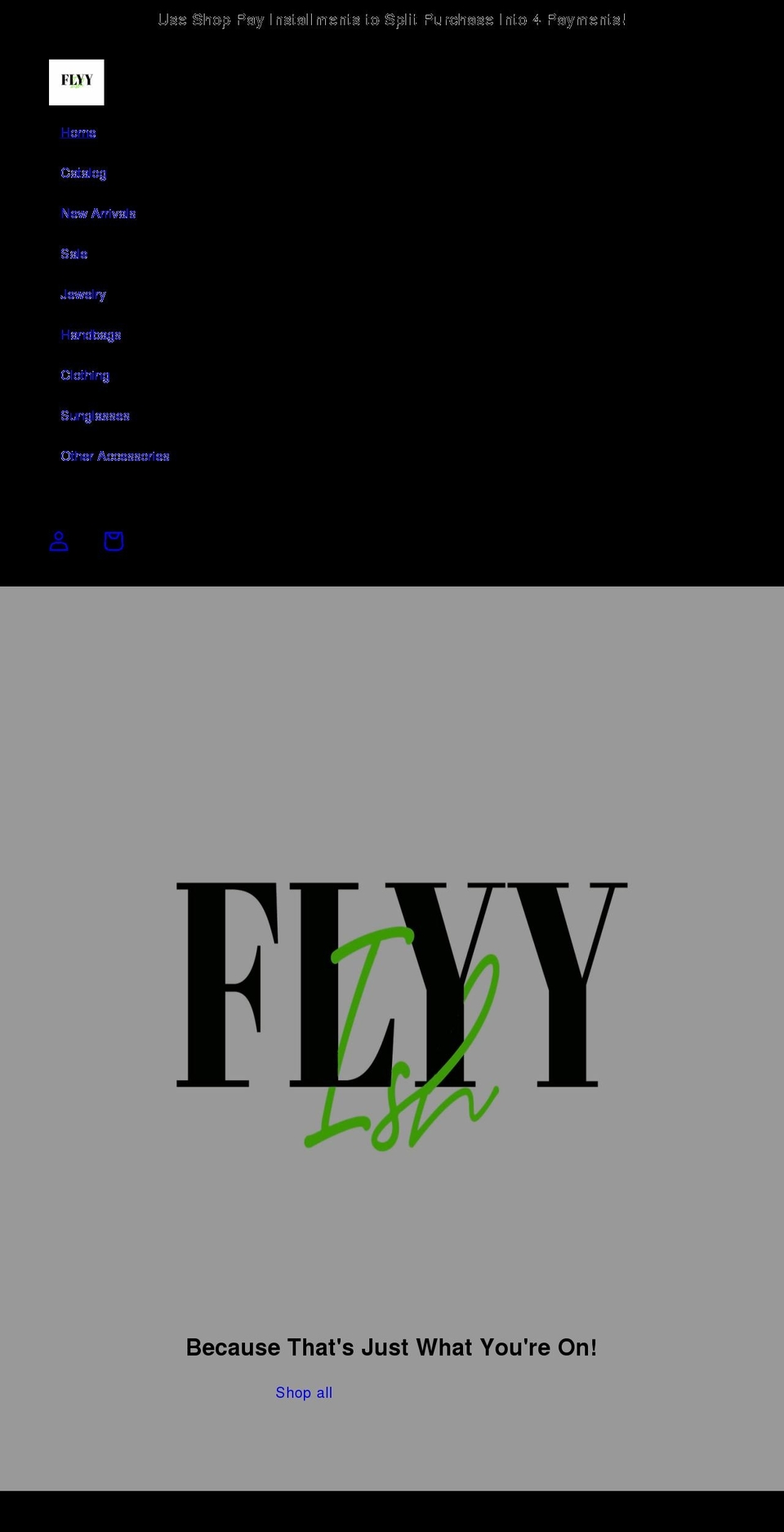 shopflyyish.com shopify website screenshot