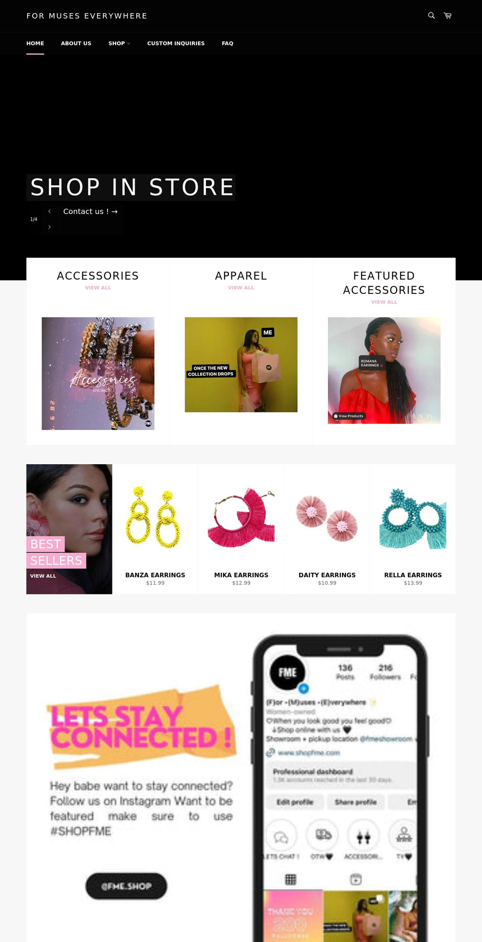 shopfme.com shopify website screenshot