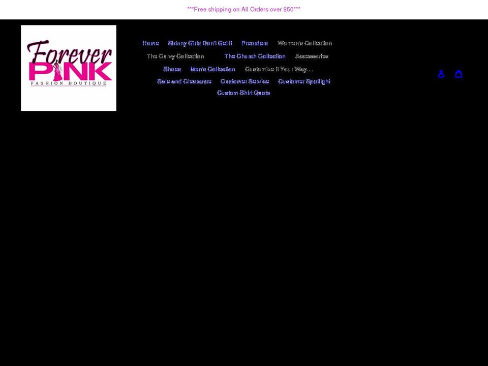 shopforeverpink.com shopify website screenshot
