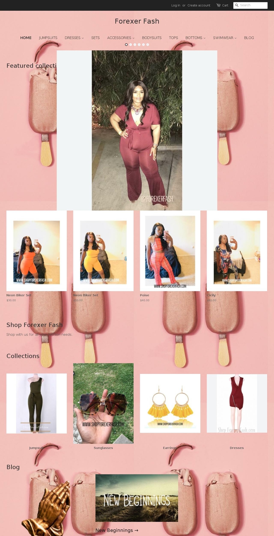 shopforexerfash.com — Shopify storefront screenshot