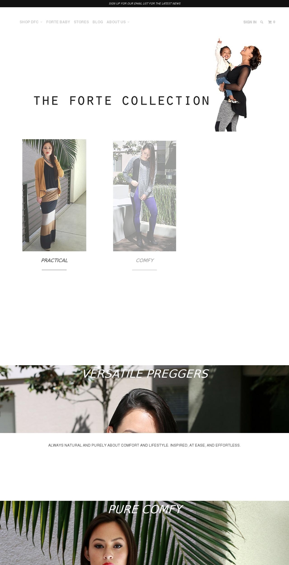 shopfortebaby.com shopify website screenshot