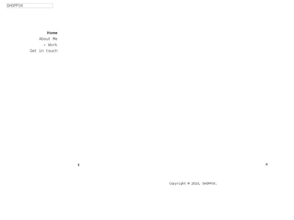 shopfoxdesign.com shopify website screenshot